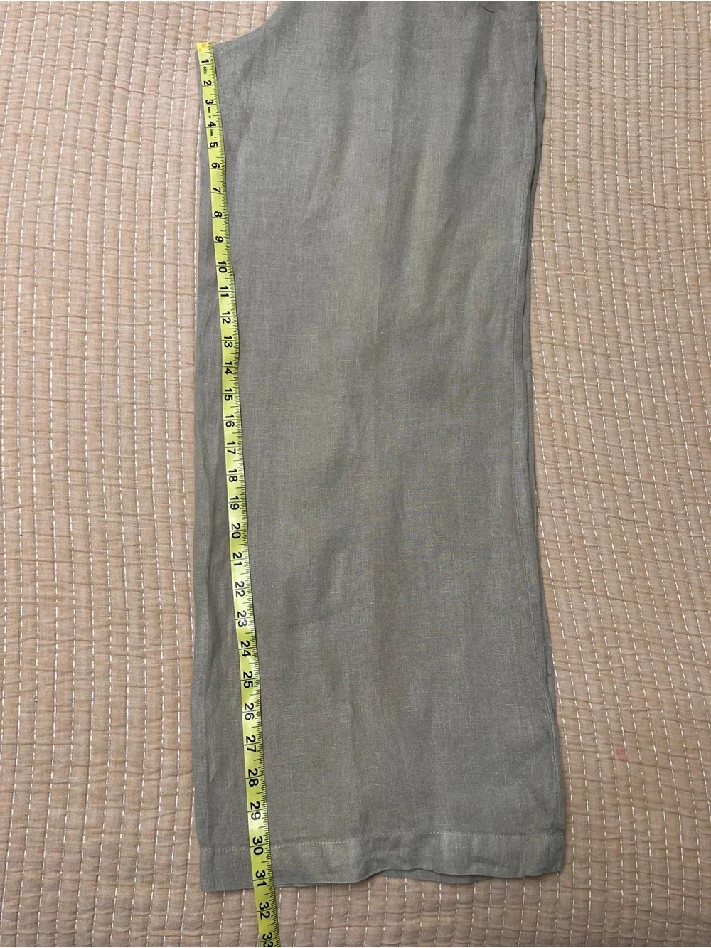 Zara women Wide-Leg linen pants Large